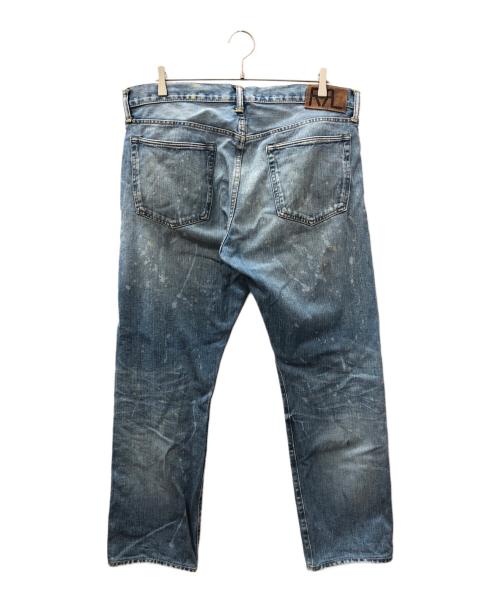 RRL（ダブルアールエル）RRL (ダブルアールエル) ペンキ加工デニムパンツ ブルー サイズ:SIZE 38の古着・服飾アイテム