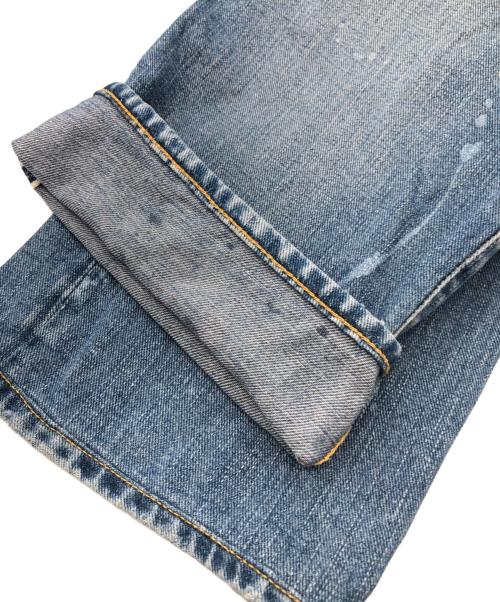 RRL（ダブルアールエル）RRL (ダブルアールエル) ペンキ加工デニムパンツ ブルー サイズ:SIZE 38の古着・服飾アイテム