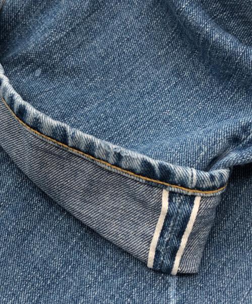 RRL（ダブルアールエル）RRL (ダブルアールエル) ペンキ加工デニムパンツ ブルー サイズ:SIZE 38の古着・服飾アイテム