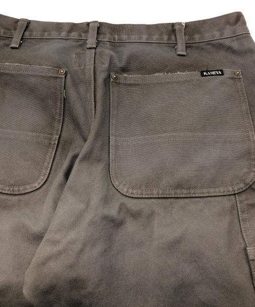 KAMIYA（カミヤ）KAMIYA (カミヤ) ボロダック ペインターパンツ ダブルニー / BORO DUCK PAINTER PANTS グレー サイズ:SIZE XSの古着・服飾アイテム