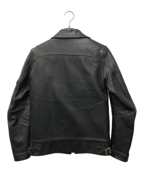 RUDE GALLERY BLACK REBEL（ルードギャラリー ブラックレーベル）RUDE GALLERY BLACK REBEL (ルードギャラリー ブラックレーベル) NITE キップレザーシングルライダースジャケット ブラック サイズ:SIZE Mの古着・服飾アイテム
