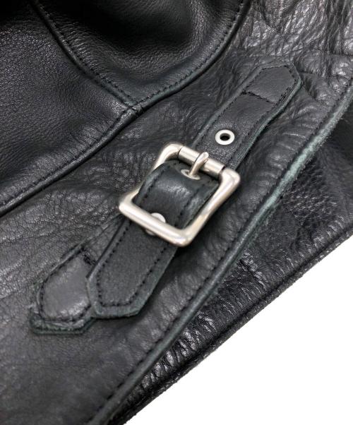 RUDE GALLERY BLACK REBEL（ルードギャラリー ブラックレーベル）RUDE GALLERY BLACK REBEL (ルードギャラリー ブラックレーベル) NITE キップレザーシングルライダースジャケット ブラック サイズ:SIZE Mの古着・服飾アイテム