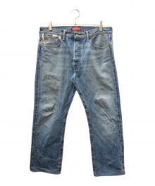 LEVI'S×SUPREME（リーバイス×シュプリーム）の古着「MADE IN USA Checker 501 デニムパンツ」｜ブルー