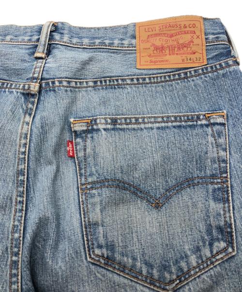 LEVI'S（リーバイス）LEVI'S (リーバイス) SUPREME (シュプリーム) MADE IN USA Checker 501 デニムパンツ ブルー サイズ:SIZE 86cm (W34)の古着・服飾アイテム