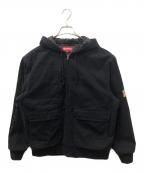 SUPREMEシュプリーム）の古着「Canvas Hooded Work Jacket」｜ブラック