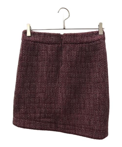 CHANEL（シャネル）CHANEL (シャネル) ツイードニットスカート レッド サイズ:SIZE 36の古着・服飾アイテム
