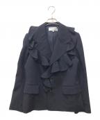 ROBE DE CHAMBRE COMME DES GARCONSローブドシャンブル コムデギャルソン）の古着「ジャガードフリル3Bジャケット」｜ネイビー