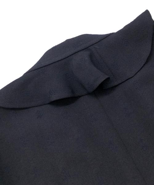 ROBE DE CHAMBRE COMME DES GARCONS（ローブドシャンブル コムデギャルソン）ROBE DE CHAMBRE COMME DES GARCONS (ローブドシャンブル コムデギャルソン) ジャガードフリル3Bジャケット ネイビー サイズ:SIZE Mの古着・服飾アイテム