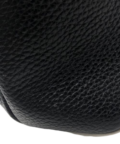 HushTug（ハッシュタグ）HushTug (ハッシュタグ) 巾着レザーハンドバッグ ブラック サイズ:下記参照の古着・服飾アイテム