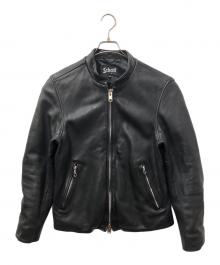 Schott（ショット）の古着「ラムレザーシングルライダースジャケット」｜ブラック