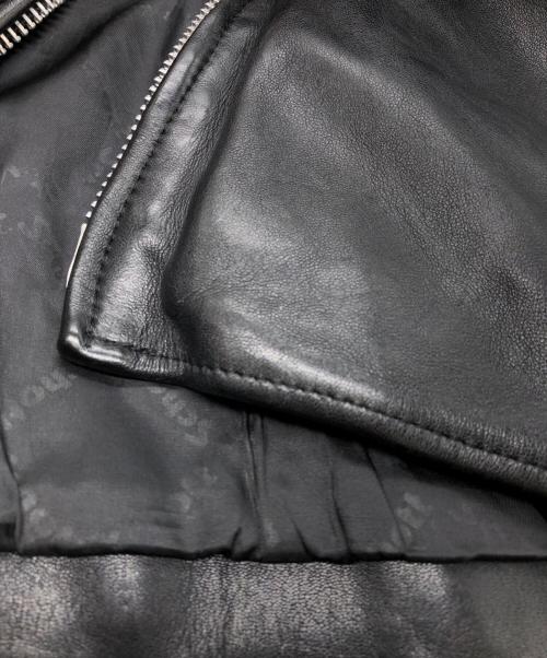 Schott（ショット）Schott (ショット) ラムレザーシングルライダースジャケット ブラック サイズ:SIZE Mの古着・服飾アイテム