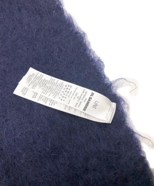 JIL SANDER+（ジルサンダープラス）JIL SANDER+ (ジルサンダープラス) ウールモヘアマフラー ネイビー サイズ:下記参照の古着・服飾アイテム
