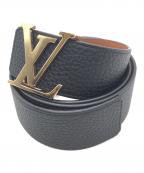 LOUIS VUITTONルイ ヴィトン）の古着「LV イニシャル 40MM リバーシブル」｜ブラック