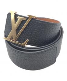 LOUIS VUITTON（ルイ ヴィトン）の古着「LV イニシャル 40MM リバーシブル」｜ブラック