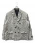 stussy（ステューシー）の古着「DOUBLE-BREASTED BLAZER WRINKLED STRIPE」｜グレー