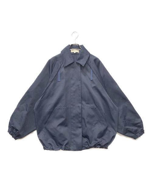 ENFOLD（エンフォルド）ENFOLD (エンフォルド) ヘビーサテンドロストビッグジャケット ネイビー サイズ:38の古着・服飾アイテム