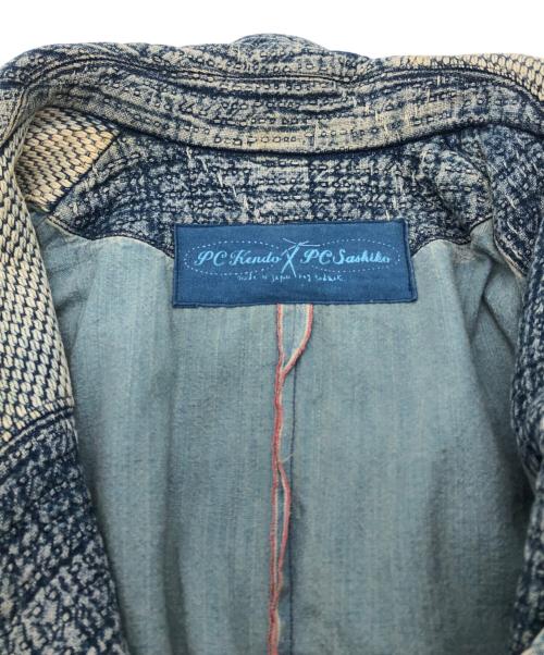 Porter Classic（ポータークラシック）Porter Classic (ポータークラシック) PC SASHIKO PEACOAT SPECIAL CUSTOM インディゴ サイズ:SIZE Sの古着・服飾アイテム