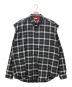 BALENCIAGA（バレンシアガ）の古着「レイヤード チェックシャツ」｜ブラック×レッド