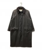 Barbourバブアー）の古着「BURGHLEY オーバーサイズワックスコート」｜グレー