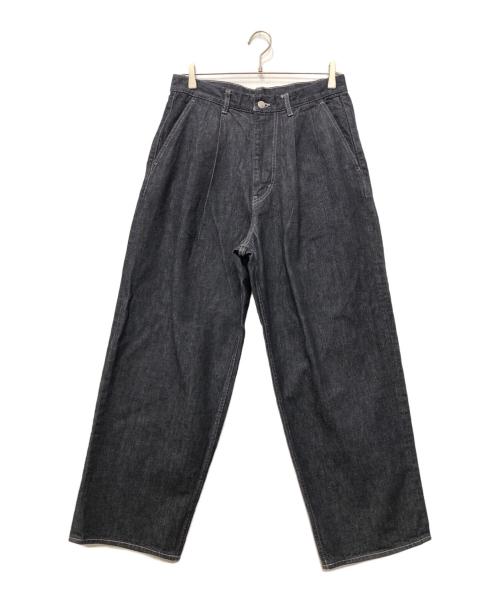 Graphpaper（グラフペーパー）Graphpaper (グラフペーパー) Colorfast Denim Two Tuck Tapered Pants / カラーファストデニムツータックテーパードパンツ インディゴ サイズ:1の古着・服飾アイテム