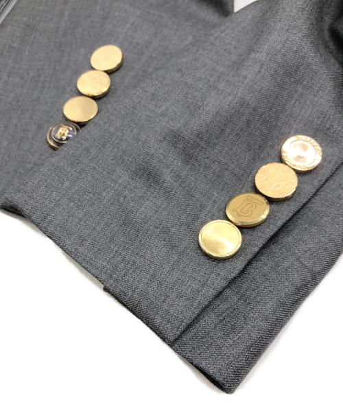 BURBERRY LONDON（バーバリーロンドン）BURBERRY LONDON (バーバリーロンドン) イングリッシュフィット メタルボタン テーラードブレザージャケット グレー サイズ:48の古着・服飾アイテム