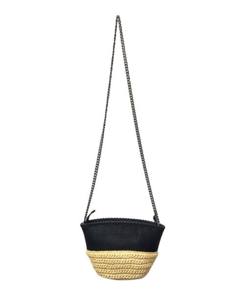 STELLA McCARTNEY（ステラマッカートニー）STELLA McCARTNEY (ステラマッカートニー) FALABELLA ラフィアショルダーバッグ ベージュの古着・服飾アイテム