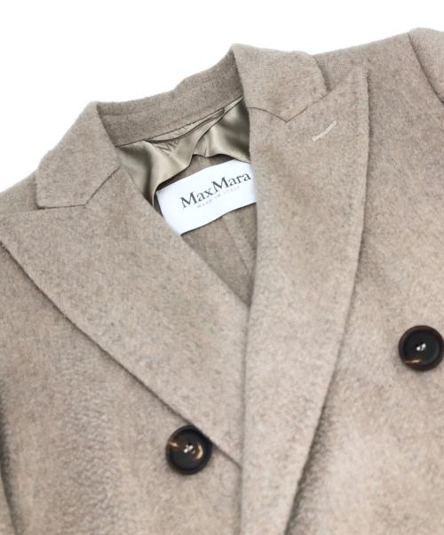 MaxMara（マックスマーラ）MaxMara (マックスマーラ) カシミヤダブルコート ベージュ サイズ:34の古着・服飾アイテム