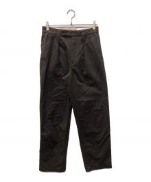 LEMAIRE（ルメール）の古着「ONE PLEAT PANTS」｜ブラウン
