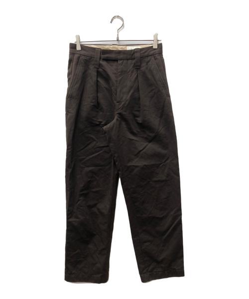 LEMAIRE（ルメール）LEMAIRE (ルメール) ONE PLEAT PANTS ブラウン サイズ:SIZE 44の古着・服飾アイテム
