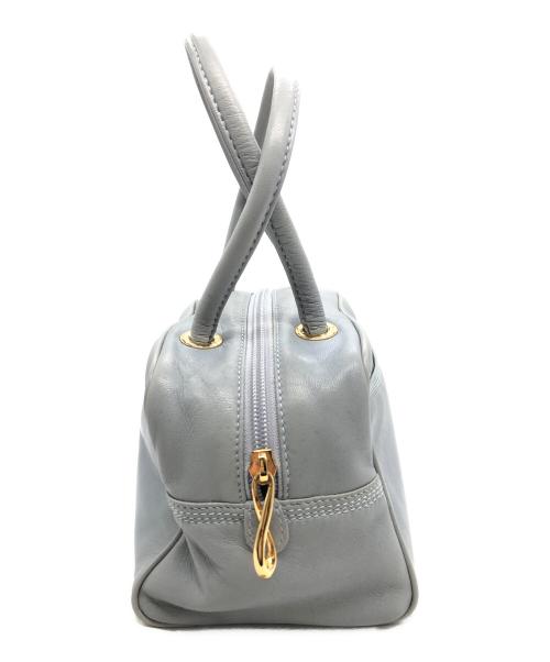 LOEWE（ロエベ）LOEWE (ロエベ) アナグラムミニボストンバッグ ブルーの古着・服飾アイテム
