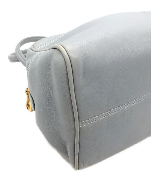 LOEWE（ロエベ）LOEWE (ロエベ) アナグラムミニボストンバッグ ブルーの古着・服飾アイテム