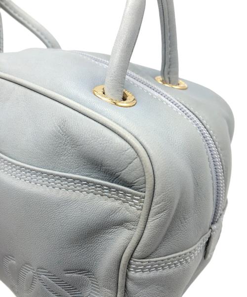 LOEWE（ロエベ）LOEWE (ロエベ) アナグラムミニボストンバッグ ブルーの古着・服飾アイテム