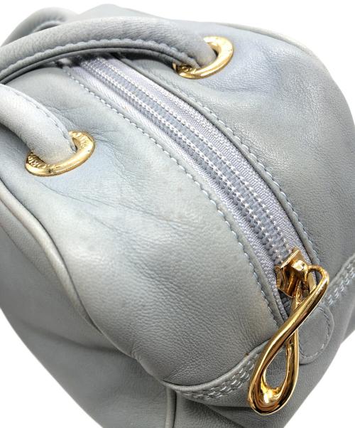 LOEWE（ロエベ）LOEWE (ロエベ) アナグラムミニボストンバッグ ブルーの古着・服飾アイテム