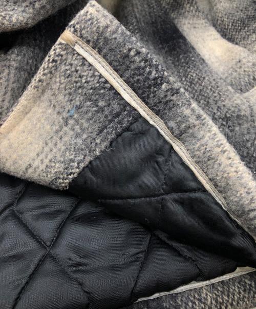 paddle and saddle（ー）paddle and saddle (ー) シャド-チェックウールジップジャケット ブラック サイズ:SIZE 38の古着・服飾アイテム