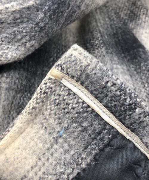 paddle and saddle（ー）paddle and saddle (ー) シャド-チェックウールジップジャケット ブラック サイズ:SIZE 38の古着・服飾アイテム