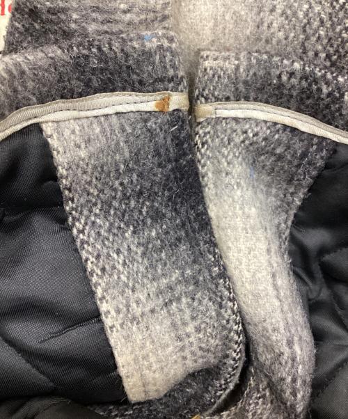 paddle and saddle（ー）paddle and saddle (ー) シャド-チェックウールジップジャケット ブラック サイズ:SIZE 38の古着・服飾アイテム