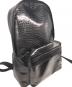 中古・古着 COMME des GARCONS (コムデギャルソン) Scale Effect Bag 型押しデイパック ブラック サイズ:下記参照：25000円