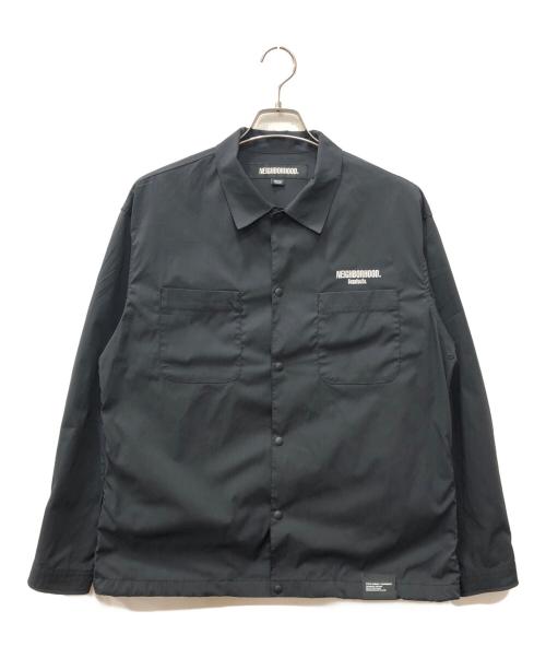 NEIGHBORHOOD（ネイバーフッド）NEIGHBORHOOD (ネイバーフッド) MULTIFUNCTIONAL SHIRT LS ブラック サイズ:Mの古着・服飾アイテム
