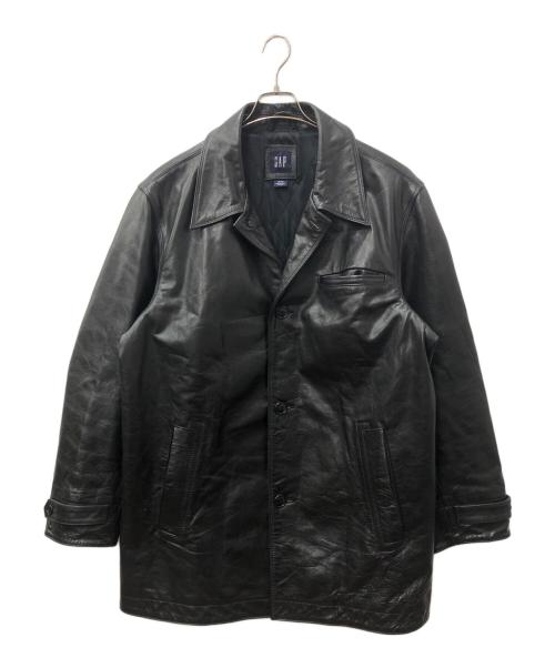 OLD GAP（オールドギャップ）OLD GAP (オールドギャップ) レザーカーコート ブラック サイズ:XLの古着・服飾アイテム