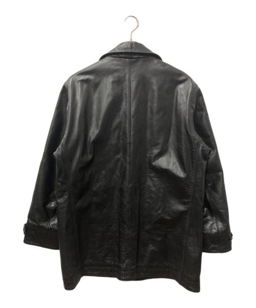 OLD GAP（オールドギャップ）OLD GAP (オールドギャップ) レザーカーコート ブラック サイズ:XLの古着・服飾アイテム