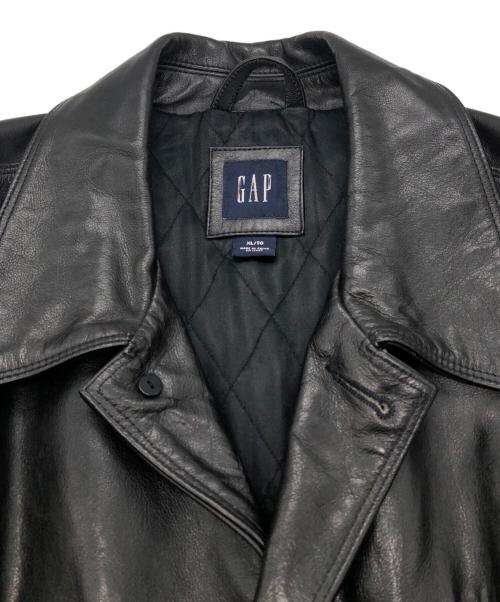 OLD GAP（オールドギャップ）OLD GAP (オールドギャップ) レザーカーコート ブラック サイズ:XLの古着・服飾アイテム