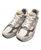 NEW BALANCEニューバランス）の古着「ローカットスニーカー」｜グレー×アイボリー