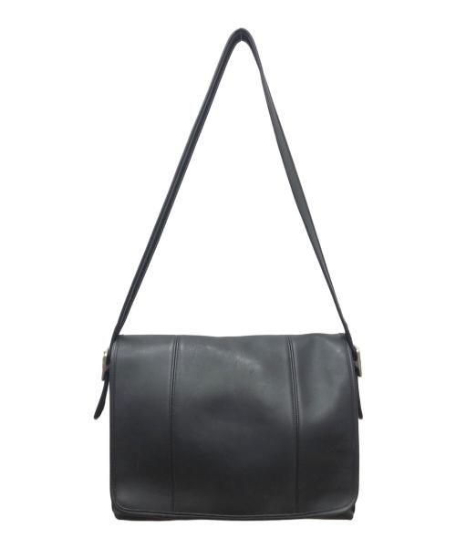COACH（コーチ）COACH (コーチ) レザーメッセンジャーバッグ ブラック サイズ:下記参照の古着・服飾アイテム