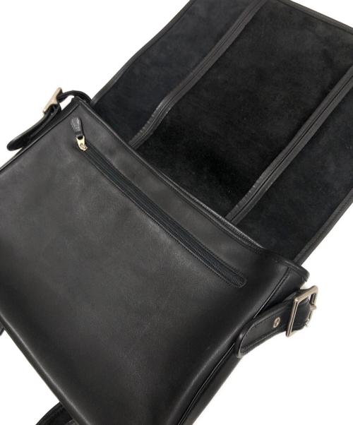 COACH（コーチ）COACH (コーチ) レザーメッセンジャーバッグ ブラック サイズ:下記参照の古着・服飾アイテム