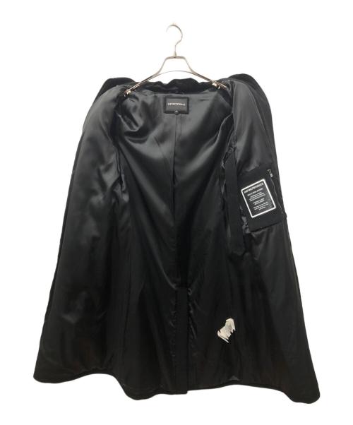 EMPORIO ARMANI（エンポリオ アルマーニ）EMPORIO ARMANI (エンポリオ アルマーニ) フーデッドチェスターコート ブラック サイズ:SIZE 44の古着・服飾アイテム