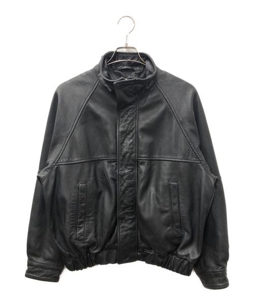 JOURNAL STANDARD（ジャーナルスタンダード）JOURNAL STANDARD (ジャーナルスタンダード) シープ レザー ウォッシュド スタンド ブルゾン ブラック サイズ:SIZE Mの古着・服飾アイテム