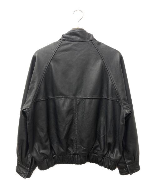 JOURNAL STANDARD（ジャーナルスタンダード）JOURNAL STANDARD (ジャーナルスタンダード) シープ レザー ウォッシュド スタンド ブルゾン ブラック サイズ:SIZE Mの古着・服飾アイテム
