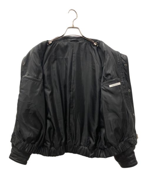 JOURNAL STANDARD（ジャーナルスタンダード）JOURNAL STANDARD (ジャーナルスタンダード) シープ レザー ウォッシュド スタンド ブルゾン ブラック サイズ:SIZE Mの古着・服飾アイテム