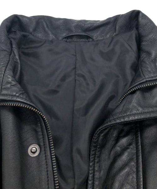 JOURNAL STANDARD（ジャーナルスタンダード）JOURNAL STANDARD (ジャーナルスタンダード) シープ レザー ウォッシュド スタンド ブルゾン ブラック サイズ:SIZE Mの古着・服飾アイテム