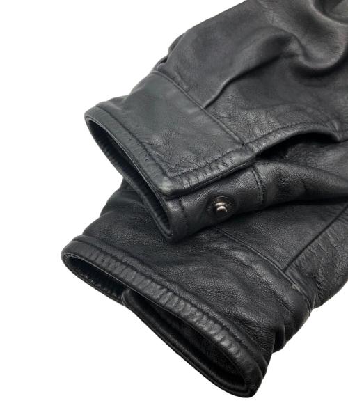 JOURNAL STANDARD（ジャーナルスタンダード）JOURNAL STANDARD (ジャーナルスタンダード) シープ レザー ウォッシュド スタンド ブルゾン ブラック サイズ:SIZE Mの古着・服飾アイテム